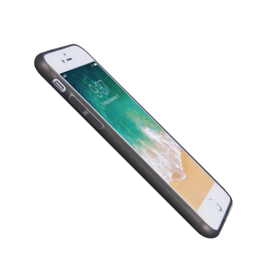 Matt Frame TPU Back Case priekš Huawei Mate 20 Pro - Melns - matēts silikona aizmugures apvalks (bampers, vāciņš, slim silicone cover, bumper shell)