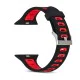 Dual Color Silicone Watch Band priekš Apple Watch 38 / 40 / 41 mm - Melns/Sarkans - silikona siksniņas (jostas) priekš pulksteņiem Dual Color Silicone Watch Band priekš Apple Watch 38 / 40 / 41 mm - Melns/Sarkans - silikona siksniņas (jostas) priekš pulksteņiem