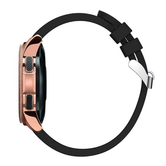 20mm Twill Texture Silicone Watchband Strap - Melns - silikona siksniņas (jostas) priekš pulksteņiem 20mm Twill Texture Silicone Watchband Strap - Melns - silikona siksniņas (jostas) priekš pulksteņiem