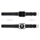 Soft Silicon Adjustable Watch Band priekš Apple Watch 42 / 44 / 45 mm / Ultra 49 mm - Melns - silikona siksniņas (jostas) priekš pulksteņiem Soft Silicon Adjustable Watch Band priekš Apple Watch 42 / 44 / 45 mm / Ultra 49 mm - Melns - silikona siksniņas (jostas) priekš pulksteņiem