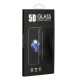 5D Full Glue (с закруглёнными краями) Tempered Glass screen protector для Huawei Y7 (2019) - Чёрное - Защитное стекло / Бронированое / Закалённое антиударное (Full screen size curved)