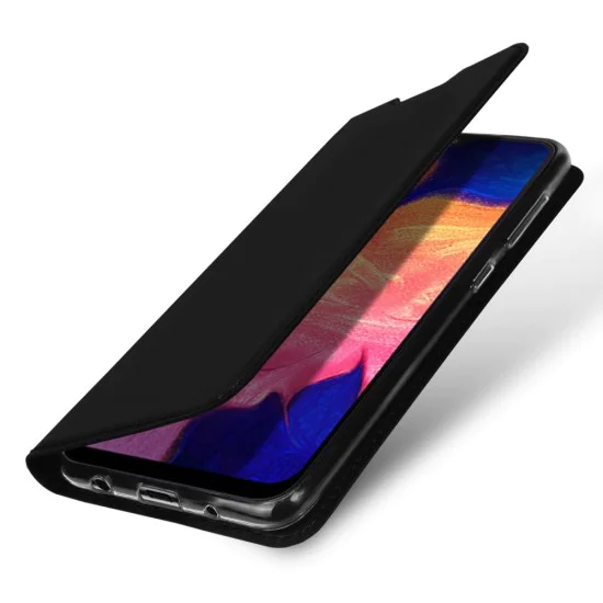 Dux Ducis Skin Pro series для Samsung Galaxy A10 A105 - Черный - чехол-книжка с магнитом и стендом / подставкой (кожаный чехол-книжка, leather book wallet case cover stand) Dux Ducis Skin Pro series для Samsung Galaxy A10 A105 - Черный - чехол-книжка с магнитом и стендом / подставкой (кожаный чехол-книжка, leather book wallet case cover stand)