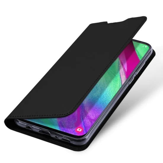 Dux Ducis Skin Pro series для Samsung Galaxy A40 / A40 EE A405 - Черный - чехол-книжка с магнитом и стендом / подставкой (кожаный чехол-книжка, leather book wallet case cover stand) Dux Ducis Skin Pro series для Samsung Galaxy A40 / A40 EE A405 - Черный - чехол-книжка с магнитом и стендом / подставкой (кожаный чехол-книжка, leather book wallet case cover stand)