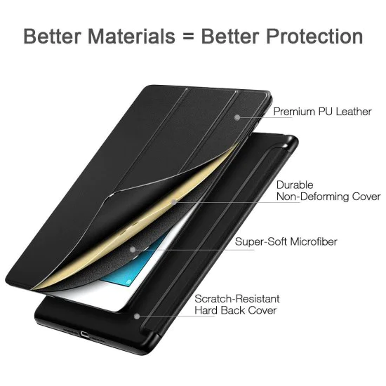 ESR Yippee series для Apple iPad mini 5 (2019) - Чёрный - чехол-книжка с магнитом и стендом / подставкой ESR Yippee series для Apple iPad mini 5 (2019) - Чёрный - чехол-книжка с магнитом и стендом / подставкой