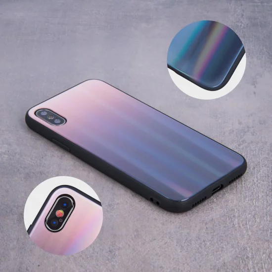 Aurora Glass Back Case priekš Samsung Galaxy A7 (2018) A750 - Brūns / Melns - silikona un stikla aizmugures apvalks (bampers, vāciņš, TPU back cover, bumper shell) Aurora Glass Back Case priekš Samsung Galaxy A7 (2018) A750 - Brūns / Melns - silikona un stikla aizmugures apvalks (bampers, vāciņš, TPU back cover, bumper shell)