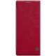 NILLKIN Qin Series Card Holder Leather Case priekš Sony Xperia 1 J9110 - Sarkans - sāniski atverams maciņš (ādas maks, grāmatiņa, leather book wallet case cover)