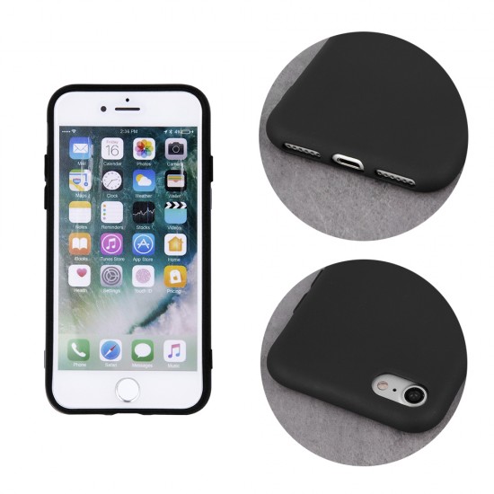 OEM Silicone Back Case (Microfiber Soft Touch) для Apple iPhone 11 Pro Max - Чёрный - матовая силиконовая накладка / бампер