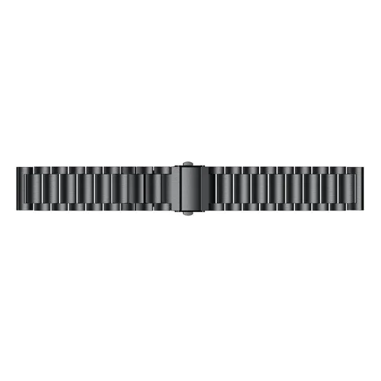 20mm Stainless Steel Watch Band Strap - Melns - siksniņas (jostas) viedpulksteņiem no nerūsējoša tērauda 20mm Stainless Steel Watch Band Strap - Melns - siksniņas (jostas) viedpulksteņiem no nerūsējoša tērauda