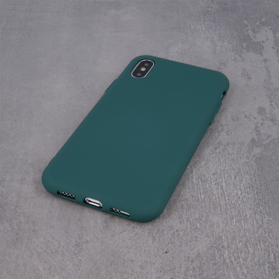 OEM Silicone Back Case (Microfiber Soft Touch) для Apple iPhone XR - Тёмно Зелёный - матовая силиконовая накладка / бампер