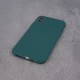 OEM Silicone Back Case (Microfiber Soft Touch) для Apple iPhone XR - Тёмно Зелёный - матовая силиконовая накладка / бампер