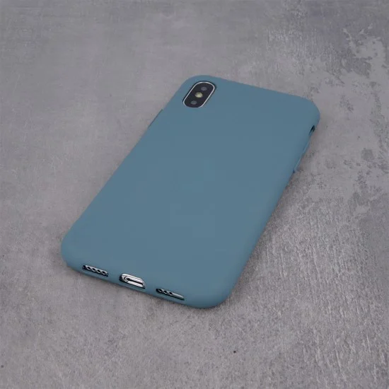 OEM Silicone Back Case (Microfiber Soft Touch) priekš Samsung Galaxy A51 A515 - Pelēks Zils - matēts silikona aizmugures apvalks OEM Silicone Back Case (Microfiber Soft Touch) priekš Samsung Galaxy A51 A515 - Pelēks Zils - matēts silikona aizmugures apvalks