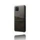Double Card Slots PU Leather Coated PC Back Case priekš Samsung Galaxy Note 10 Lite N770 - Melns - mākslīgās ādas aizmugures maciņš ar divām kabatiņām priekš kartēm Double Card Slots PU Leather Coated PC Back Case priekš Samsung Galaxy Note 10 Lite N770 - Melns - mākslīgās ādas aizmugures maciņš ar divām kabatiņām priekš kartēm