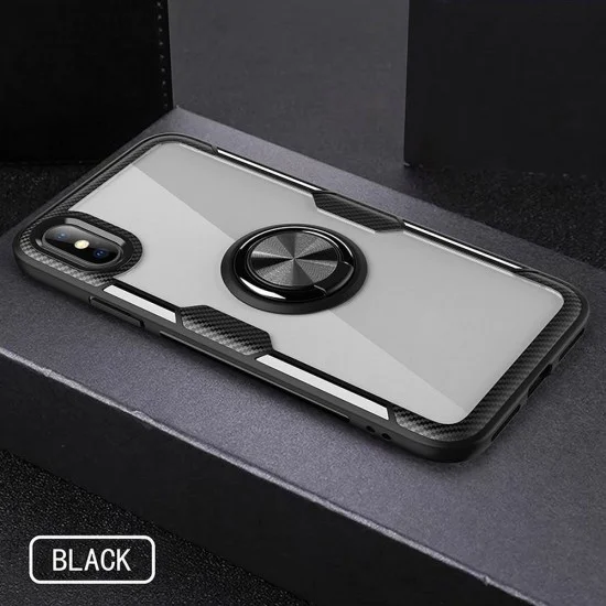 Forcell Carbon Clear Ring Back Case priekš Huawei Honor View 20 - Caurspīdīgs - triecienizsturīgs silikona aizmugures apvalks ar gredzenu Forcell Carbon Clear Ring Back Case priekš Huawei Honor View 20 - Caurspīdīgs - triecienizsturīgs silikona aizmugures apvalks ar gredzenu