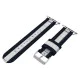 Metal Buckle Woven Nylon Smart Watch Strap priekš Apple Watch 38 / 40 / 41 mm - Zils / Balts - neilona siksniņas (jostas) pulksteņiem Metal Buckle Woven Nylon Smart Watch Strap priekš Apple Watch 38 / 40 / 41 mm - Zils / Balts - neilona siksniņas (jostas) pulksteņiem