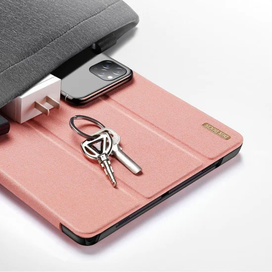 Dux Ducis Skin Pro series priekš Samsung Galaxy Tab A7 T500 / T505 - Koraļļu - sāniski atverams maciņš ar magnētu un stendu Dux Ducis Skin Pro series priekš Samsung Galaxy Tab A7 T500 / T505 - Koraļļu - sāniski atverams maciņš ar magnētu un stendu