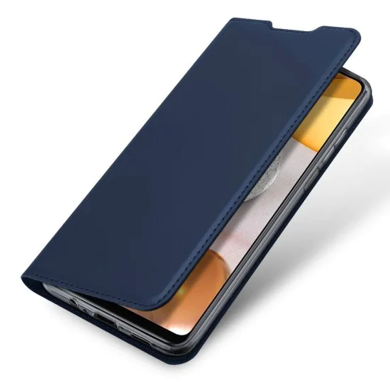 Dux Ducis Skin Pro series priekš Samsung Galaxy A42 5G A426 - Tumši Zils - sāniski atverams maciņš ar magnētu un stendu Dux Ducis Skin Pro series priekš Samsung Galaxy A42 5G A426 - Tumši Zils - sāniski atverams maciņš ar magnētu un stendu
