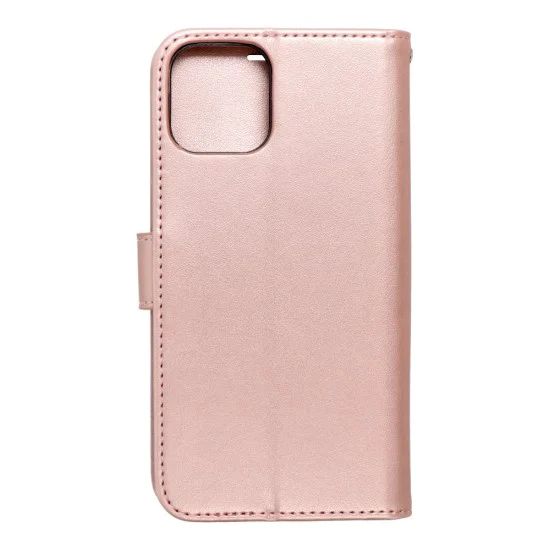 Forcell Mezzo Book Case priekš Samsung Galaxy A72 A725 - Rozā Zelts / Koks - sāniski atverams maciņš ar stendu un auklu / grāmatveida maks Forcell Mezzo Book Case priekš Samsung Galaxy A72 A725 - Rozā Zelts / Koks - sāniski atverams maciņš ar stendu un auklu / grāmatveida maks