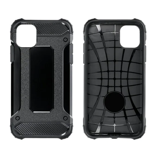Forcell Armor Case priekš Xiaomi Mi 11 Lite / 11 Lite 5G NE - Melns - triecienizturīgs silikona aizmugures apvalks / bampers-vāciņš Forcell Armor Case priekš Xiaomi Mi 11 Lite / 11 Lite 5G NE - Melns - triecienizturīgs silikona aizmugures apvalks / bampers-vāciņš