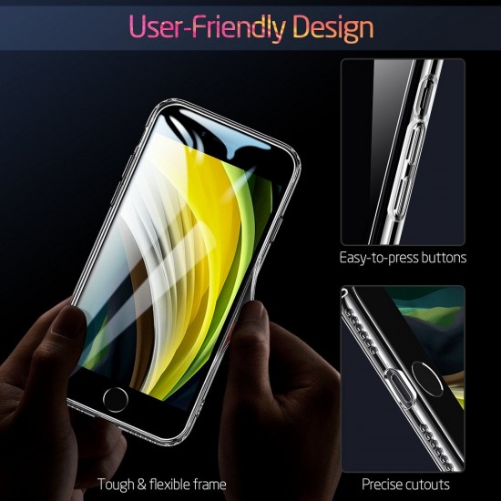 ESR Ice Shield Glass Back Case для Apple iPhone 13 mini - Прозрачный - накладка / бампер из силикона и стекла
