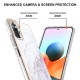 IMD Electroplating Marble Pattern TPU Phone Shell для Xiaomi Redmi Note 10 Pro - Белый - силиконовая накладка / бампер-крышка
