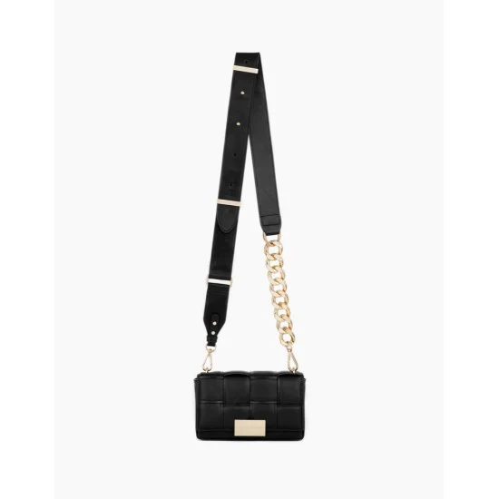 iDeal of Sweden SS21 Braided Crossbody Bag - Smooth Noir - sieviešu pleca soma iDeal of Sweden SS21 Braided Crossbody Bag - Smooth Noir - sieviešu pleca soma