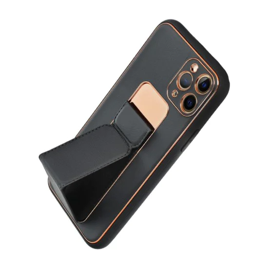 Forcell Leather Back Case with Kickstand для Samsung Galaxy A52 A525 / A52 5G A526 / A52s A528 - Чёрный - чехол-накладка из искусственной кожи со стендом / подставкой / бампер-крышка Forcell Leather Back Case with Kickstand для Samsung Galaxy A52 A525 / A52 5G A526 / A52s A528 - Чёрный - чехол-накладка из искусственной кожи со стендом / подставкой / бампер-крышка
