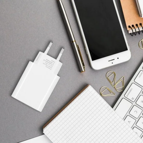 Forcell Travel charger 3A QC 4.0 / PD 25W with Type-C to Type-C Cable 1M - Белый - Быстрое сетевое зарядное устройство с кабелем Type-C на Type-C Forcell Travel charger 3A QC 4.0 / PD 25W with Type-C to Type-C Cable 1M - Белый - Быстрое сетевое зарядное устройство с кабелем Type-C на Type-C