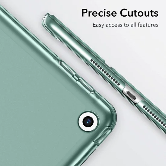 ESR Ascend Tri-fold Book Case priekš Apple iPad 10.2 (2019 / 2020 / 2021) - Tumši Zaļš - sāniski atverams maciņš ar stendu ESR Ascend Tri-fold Book Case priekš Apple iPad 10.2 (2019 / 2020 / 2021) - Tumši Zaļš - sāniski atverams maciņš ar stendu