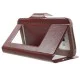 Universal Crazy Horse Window Leather Case, Size: 151 x 80 x 10mm - Brown - sāniski atverams maciņš ar stendu un lodziņu (ādas maks, grāmatiņa, leather book wallet case cover stand) Universal Crazy Horse Window Leather Case, Size: 151 x 80 x 10mm - Brown - sāniski atverams maciņš ar stendu un lodziņu (ādas maks, grāmatiņa, leather book wallet case cover stand)