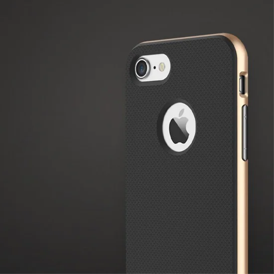 ROCK Royce Series PC TPU Hybrid Case для Apple iPhone 7 / 8 / SE2 (2020) / SE3 (2022) - Золотой - пластиковый чехол-накладка / бампер-крышка ROCK Royce Series PC TPU Hybrid Case для Apple iPhone 7 / 8 / SE2 (2020) / SE3 (2022) - Золотой - пластиковый чехол-накладка / бампер-крышка