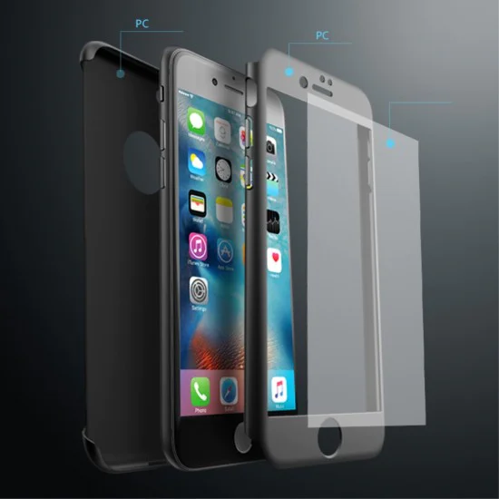 IPAKY Full Protection Hard Cover with Glass priekš Apple iPhone 7 - Rozā Zelts (ar izgriezumu) - plastikas aizmugures apvalks ar aizsardzības stiklu / bampers-vāciņš IPAKY Full Protection Hard Cover with Glass priekš Apple iPhone 7 - Rozā Zelts (ar izgriezumu) - plastikas aizmugures apvalks ar aizsardzības stiklu / bampers-vāciņš