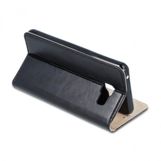 GreenGo Smart Modus Magnet book case priekš Apple iPhone 7 Plus / 8 Plus - Melns - sāniski atverams maciņš ar stendu (ādas maks, grāmatiņa, leather book wallet case cover stand)