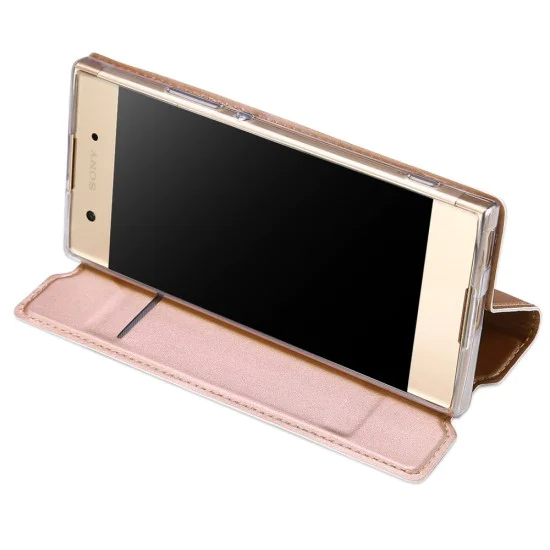 Dux Ducis Skin Pro series priekš Sony Xperia XA1 G3116 / G3121 - Rozā Zelts - sāniski atverams maciņš ar magnētu un stendu (ādas maks, grāmatiņa, leather book wallet case cover stand) Dux Ducis Skin Pro series priekš Sony Xperia XA1 G3116 / G3121 - Rozā Zelts - sāniski atverams maciņš ar magnētu un stendu (ādas maks, grāmatiņa, leather book wallet case cover stand)