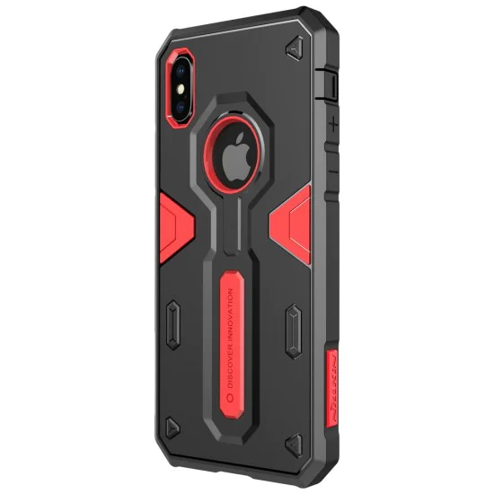 NILLKIN Defender II Strong PC TPU Hybrid Case для Apple iPhone X / XS - Красный - силиконовый / пластиковый чехол-накладка (тонкий бампер крышка-обложка, slim PU case cover, bumper) NILLKIN Defender II Strong PC TPU Hybrid Case для Apple iPhone X / XS - Красный - силиконовый / пластиковый чехол-накладка (тонкий бампер крышка-обложка, slim PU case cover, bumper)