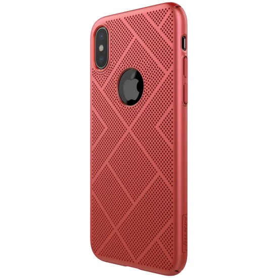 NILLKIN Air Series Heat Dissipation Matte PC Hard Case для Apple iPhone X / XS - Красный - пластиковая накладка / бампер (крышка чехол, PU back cover, bumper shell) NILLKIN Air Series Heat Dissipation Matte PC Hard Case для Apple iPhone X / XS - Красный - пластиковая накладка / бампер (крышка чехол, PU back cover, bumper shell)