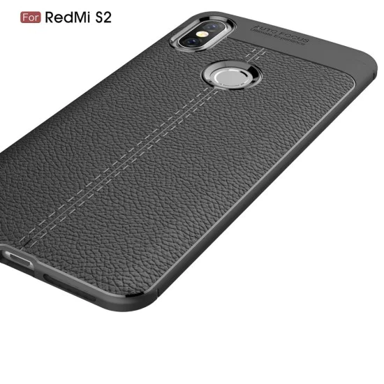 Litchi Skin PU Leather Coated TPU Mobile Phone Case для Xiaomi Redmi S2 - Melns - чехол крышка/накладка противоударная с имитацией кожи (бампер обложка, slim cover, bumper, back case) Litchi Skin PU Leather Coated TPU Mobile Phone Case для Xiaomi Redmi S2 - Melns - чехол крышка/накладка противоударная с имитацией кожи (бампер обложка, slim cover, bumper, back case)