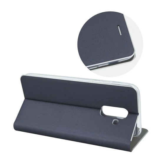 Smart Venus Book Case priekš Apple iPhone X / XS - Tumši Zils - sāniski atverams maciņš ar stendu (ādas maks, grāmatiņa, leather book wallet case cover stand) Smart Venus Book Case priekš Apple iPhone X / XS - Tumši Zils - sāniski atverams maciņš ar stendu (ādas maks, grāmatiņa, leather book wallet case cover stand)