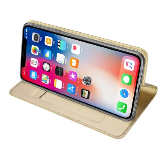 Dux Ducis Skin Pro series для Apple iPhone XS Max - Золотистый - чехол-книжка с магнитом и стендом / подставкой (кожаный чехол-книжка, leather book wallet case cover stand) Dux Ducis Skin Pro series для Apple iPhone XS Max - Золотистый - чехол-книжка с магнитом и стендом / подставкой (кожаный чехол-книжка, leather book wallet case cover stand)