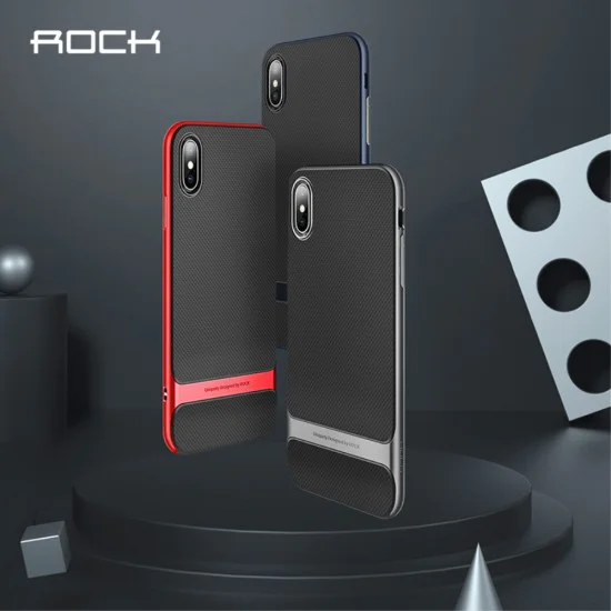 ROCK Royce Series PC and TPU Hybrid Cover for Apple iPhone XS Max - Pelēks - silikona ar plastikas rāmi aizmugures apvalks (bampers, vāciņš, TPU silicone cover, bumper shell) ROCK Royce Series PC and TPU Hybrid Cover for Apple iPhone XS Max - Pelēks - silikona ar plastikas rāmi aizmugures apvalks (bampers, vāciņš, TPU silicone cover, bumper shell)