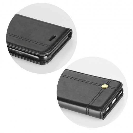 Prestige Book Case priekš Xiaomi Pocophone F1 - Melns - sāniski atverams maciņš ar stendu (ādas maks, grāmatiņa, leather book wallet case cover stand)