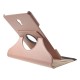 360 Rotary Litchi Skin Leather Cover w/ Stand for Samsung Galaxy Tab A 10.5 (2018) T590 / T595 - Розовое золото - чехол-книжка со стендом / подставкой (кожаный чехол-книжка, leather book wallet case)