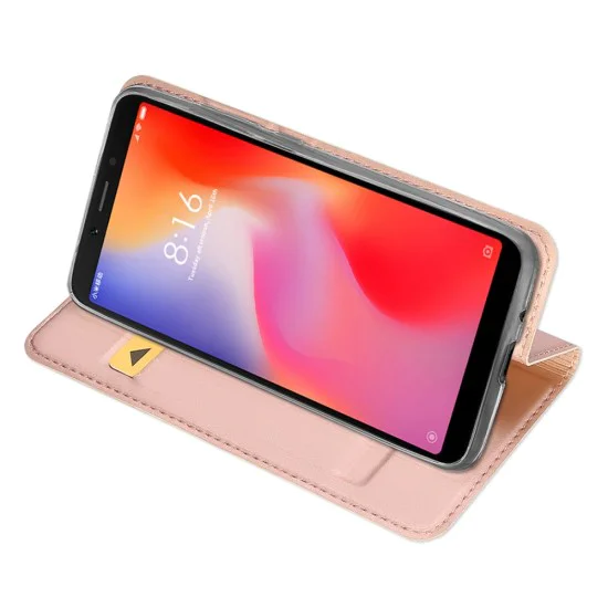 Dux Ducis Skin Pro series для Xiaomi Redmi 6 - Розовое Золото - чехол-книжка с магнитом и стендом / подставкой (кожаный чехол-книжка, leather book wallet case cover stand) Dux Ducis Skin Pro series для Xiaomi Redmi 6 - Розовое Золото - чехол-книжка с магнитом и стендом / подставкой (кожаный чехол-книжка, leather book wallet case cover stand)