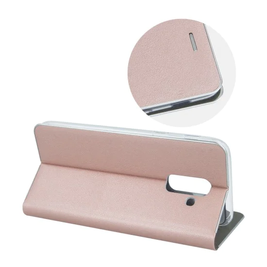 Smart Venus Book Case priekš Samsung Galaxy A9 (2018) A920 - Rozā Zelts - sāniski atverams maciņš ar stendu (ādas maks, grāmatiņa, leather book wallet case cover stand) Smart Venus Book Case priekš Samsung Galaxy A9 (2018) A920 - Rozā Zelts - sāniski atverams maciņš ar stendu (ādas maks, grāmatiņa, leather book wallet case cover stand)