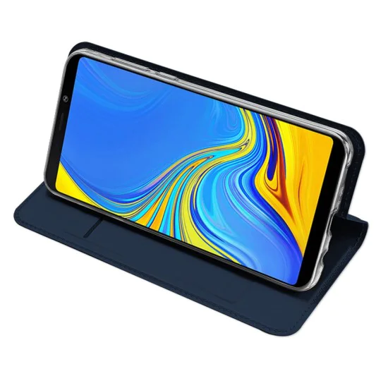 Dux Ducis Skin Pro series для Samsung Galaxy A9 (2018) A920 - Тёмно Синий - чехол-книжка с магнитом и стендом / подставкой (кожаный чехол-книжка, leather book wallet case cover stand) Dux Ducis Skin Pro series для Samsung Galaxy A9 (2018) A920 - Тёмно Синий - чехол-книжка с магнитом и стендом / подставкой (кожаный чехол-книжка, leather book wallet case cover stand)
