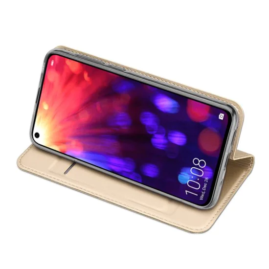 Dux Ducis Skin Pro series priekš Huawei Honor View 20 - Zelts - sāniski atverams maciņš ar magnētu un stendu (ādas maks, grāmatiņa, leather book wallet case cover stand) Dux Ducis Skin Pro series priekš Huawei Honor View 20 - Zelts - sāniski atverams maciņš ar magnētu un stendu (ādas maks, grāmatiņa, leather book wallet case cover stand)