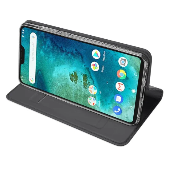 Dux Ducis Skin Pro series priekš Xiaomi Redmi Note 6 Pro - Tumši Pelēks - sāniski atverams maciņš ar magnētu un stendu (ādas maks, grāmatiņa, leather book wallet case cover stand) Dux Ducis Skin Pro series priekš Xiaomi Redmi Note 6 Pro - Tumši Pelēks - sāniski atverams maciņš ar magnētu un stendu (ādas maks, grāmatiņa, leather book wallet case cover stand)
