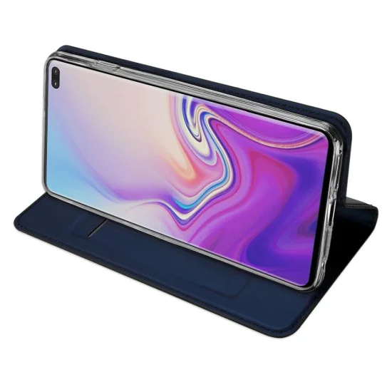 Dux Ducis Skin Pro series для Samsung Galaxy S10 Plus G975 - Тёмно Синий - чехол-книжка с магнитом и стендом / подставкой (кожаный чехол-книжка, leather book wallet case cover stand) Dux Ducis Skin Pro series для Samsung Galaxy S10 Plus G975 - Тёмно Синий - чехол-книжка с магнитом и стендом / подставкой (кожаный чехол-книжка, leather book wallet case cover stand)
