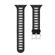 Dual Color Silicone Watch Band для Apple Watch 38 / 40 / 41 mm - Чёрный/Серый - силиконовый ремешок для часов Dual Color Silicone Watch Band для Apple Watch 38 / 40 / 41 mm - Чёрный/Серый - силиконовый ремешок для часов