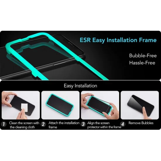 ESR 5D Full Coverage Full Glue (with Frame) Tempered Glass protector priekš Apple iPhone 11 Pro / X / XS - Melns - Ekrāna Aizsargstikls / Bruņota Stikla Aizsargplēve ESR 5D Full Coverage Full Glue (with Frame) Tempered Glass protector priekš Apple iPhone 11 Pro / X / XS - Melns - Ekrāna Aizsargstikls / Bruņota Stikla Aizsargplēve