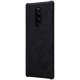 NILLKIN Qin Series Card Holder Leather Case priekš Sony Xperia 1 J9110 - Melns - sāniski atverams maciņš (ādas maks, grāmatiņa, leather book wallet case cover)